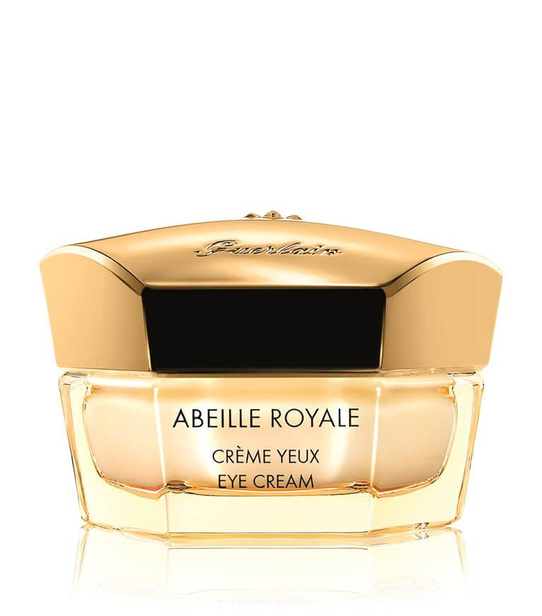 Guerlain Abeille Royale Replenishing Eye Cream 5 ml.  สูตรผสมน้ำผึ้งจากเกาะ Ouessant & Royal Jelly เข้มข้นประสิทธิภาพสูงช่วยให้ผิวกระชับ เรียบเนียน ริ้วรอย ลดจางลง โดยเข้าไปซ่อมแซมความเสียหายร่วงโรยไปตามกาลเวลาหรือมลภาวะที่เปลียนแปลง โดยเข้าซ่อมลึกถึง DNA ของเซลล์ผิว   ทำงานซ่อมแซมรักษาเส้นใยผิวคอลลาเจน และอิลาสตินที่เสื่อมสภาพ กระตุ้นเพิ่มความยืดหยุ่นรอบดวงตา ให้กลับมาเด้งตึงอ่อนเยาว์อีกครั้ง