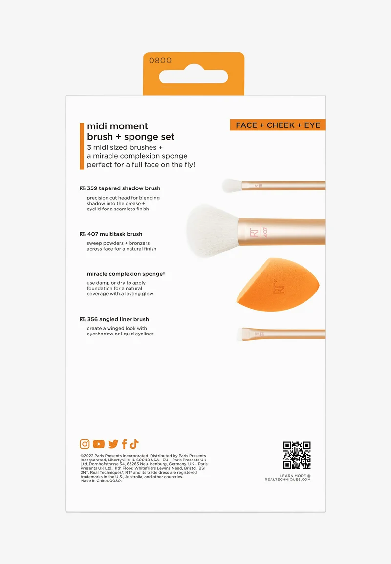 Real Techniques Orange Crush Midi Moment Brush 